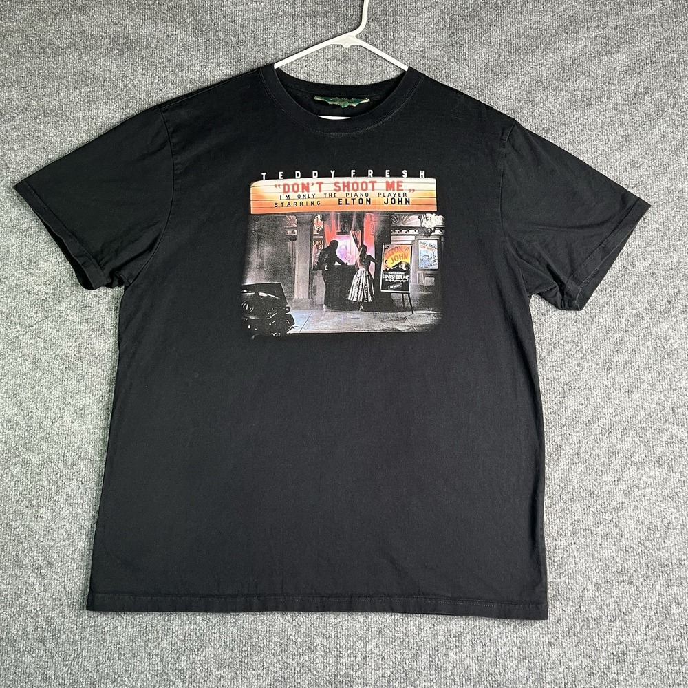 Teddy Fresh Elton John T-shirt XL Don't Shoot Me I'm Only The Piano‎ Player